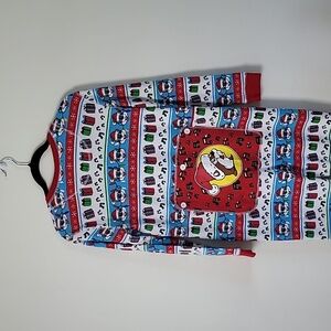 Buc-ee’s Christmas Beaver Pajamas One-Piece Footless Zip Santa Holiday